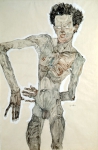 SCHIELE Egon｜裸の男（自画像）