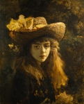 COURBET Gustave｜少女の肖像