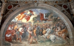 RAFFAELLO Sanzio｜アッティラとレオ１世の会見、452年