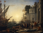 LORRAIN (GELLÉE) Claude｜タルソスに上陸するクレオパトラのいる港の風景