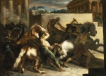GERICAULT Theodore｜ローマに於ける荒馬競馬