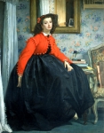 TISSOT Jacques-Joseph｜LL嬢の肖像、または赤上着の娘