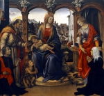 LIPPI Filippino｜玉座の聖母子と聖人たち