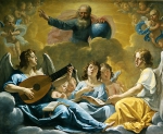 CHAMPAIGNE Philippe de｜宇宙を創造する父なる神、あるいは天使の楽奏