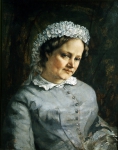 COURBET Gustave｜プルードン夫人の肖像