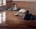 CAILLEBOTTE Gustave｜床に鉋をかける人々