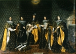 CHAMPAIGNE Philippe de｜後のオルレアン公爵になる弟アンジュ公爵に聖霊騎士団の騎士号を許すルイ14世（1654年6月8日）