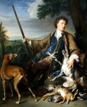 DESPORTES Alexandre-Francois｜猟師に扮する画家の肖像