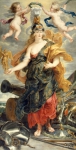 RUBENS Pieter Paul｜戦いの女神ベロナに扮するマリー・デ・メディシスの肖像