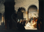 FLANDRIN Jean-Hippolyte｜フィレンツェのサン・ミニアートで説教するサヴォナローラ