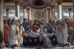 GHIRLANDAIO Domenico｜アシッジの聖フランチェスコの生涯：聖フランチェスコへの敬意