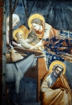 GIOTTO DI BONDONE｜キリスト伝「キリストの降誕と羊飼いへの告知（部分）」