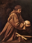 CARAVAGGIO (Michelangelo Merisi)｜瞑想の聖フランチェスコ