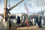 ｜フランス海軍と訪問する女王、1844年10月13日