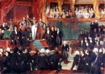 DEVERIA Eugene｜ルイ＝フィリップの宣誓式、1830年8月9日議会にて