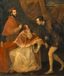 TIZIANO Vecellio｜パウルス3世とその孫アレッサンドロ及びオッタヴィオ・ファルネーゼ