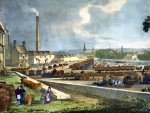 ｜イギリス鉄道「グラスゴー・ガンカーク鉄道の駅」（南側）、1830年