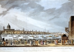 ｜ネルソン子爵（提督）の遺骸をグリニッジ病院からホワイト・ホールへ運ぶ葬列、1806年1月8日