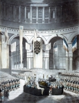 ｜ネルソン子爵（提督）のセント・ポール大寺院に於ける埋葬式、1806年1月9日