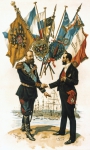 ｜握手するフランス大統領カルノーとロシア皇帝アレクサンドル3世、1891年