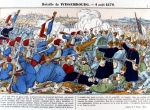 ｜ドイツ・シュバイエル西南方にワイセンブルクにおける両軍の交戦、1870年8月4日