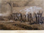 DARJOU Alfred-Henri｜ペール・ラシェーズで銃殺されるコミューン側民衆、1871年5月28日