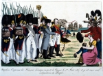 ｜百日天下、フランス等何端カンヌ・アンティブ両市のいだく、サン・ジュアン湾に上陸するナポレオン、1815年3月1日午後3時