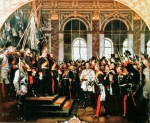 WERNER Anton von｜ヴェルサイユ宮殿・鏡の間でのドイツ皇帝即位布告式、1871年1月18日