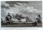 ｜地中海で戦っているフランスとイギリス艦隊、1709年