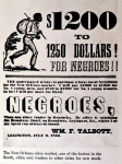 ｜ニューオーリンズの奴隷市場が出した奴隷購入の広告、1853年7月2日