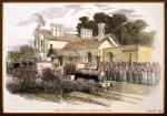 ｜キャッスル・ハワード駅へ御到着の女王陛下、1850年8月31日