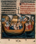 ｜ルイ9世に率いられてアフリカに向かって出航する第7回十字軍