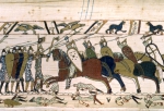 ｜ヘースティングズの戦い：騎士たちが攻撃する図