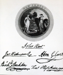 ｜ニュージャージー州の紋章と代表者のサイン