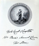 ｜メリーランド州の紋章と代表者のサイン