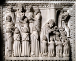 ｜子供たちに洗礼を授けるアウグスティヌスと異教徒と論争するアウグスティヌス