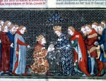 ｜フィリップ4世に敬意を表するイギリス王エドワード1世