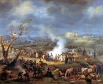 LEJEUNE Louis-Francois｜アウステルリッツの戦いの前に露営地を訪れるナポレオン、1805年12月1日