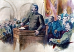 ｜演説するスターリン、1941年