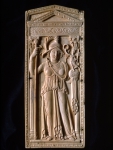 ｜首都ローマを女性の姿で表した象牙板