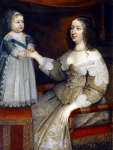 Ecole Francaise｜幼いルイ14世と母アンヌ・ドートリッシュ