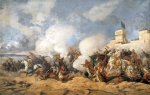 ｜ブディンの戦いで打ってかかるオスマン軍、1527年