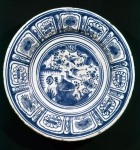 ｜錫釉藍絵芙蓉手皿