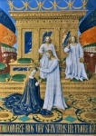 FOUQUET Jean ｜三位一体の3つの位格による聖母マリアの戴冠