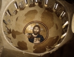 ｜ダフニ修道院、聖堂内のモザイク「パントクラトール（全能者）キリスト像」
