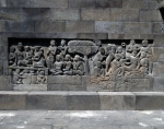 ｜ボロブドゥール遺跡、南東側の浮彫り
