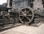 ｜コナーラク遺跡、スーリヤ寺院の前殿基壇「車輪彫刻」