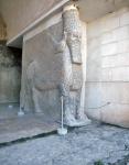 ｜ニネヴェ遺跡、ネルガルの門の内部にある有翼雄牛の像