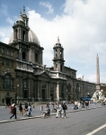 RAINALDI Girolamo & BORROMINI Francesco｜ナヴォーナ広場のサンタニェーゼ・イン・アゴネ聖堂