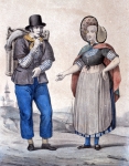｜オランダ南部の服装、1820年